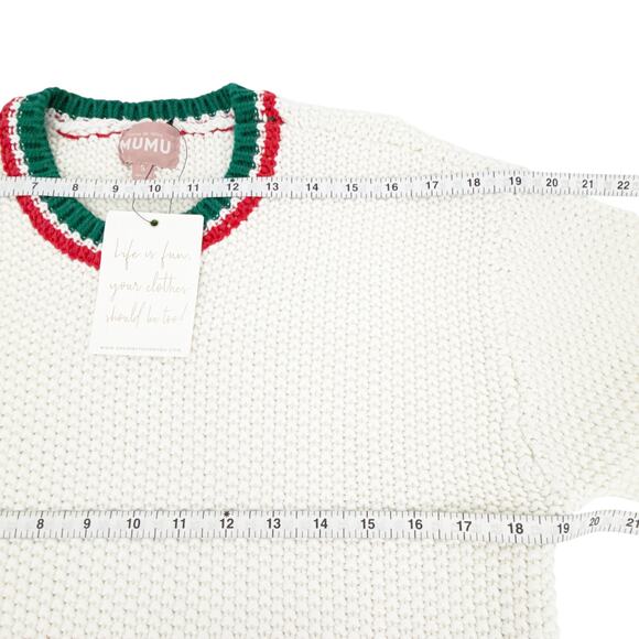 SHOW ME YOUR MUMU Only One Sweater in Festive Stripe S - Picture 10 of 12